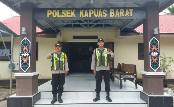 
					Antisipasi Gangguan Kamtibmas, Personel Polsek Kapuas Barat Gelar Siaga Jaga Mako
