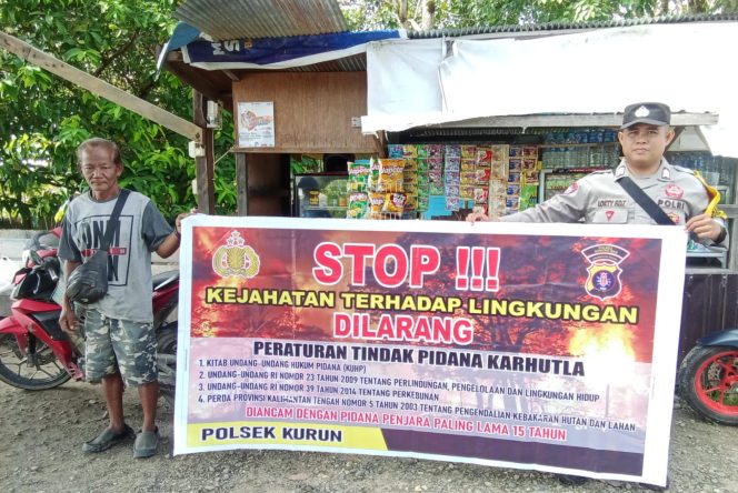 
					Cegah Kabut Asap, Polsek Kurun Gencarkan Edukasi Larangan Karhutla kepada Warga Kuala Kurun