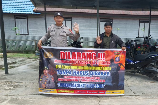
					Antisipasi Kebakaran Hutan dan Lahan, Polsek Kapuas Barat Gencarkan Imbauan kepada Masyarakat