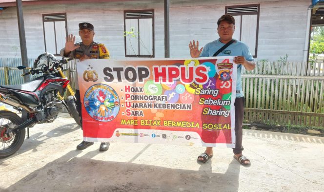 
					Wujudkan Kamtibmas Kondusif, Polsek Kapuas Barat Gencarkan Imbauan Anti-Hoaks, SARA, dan Pornografi