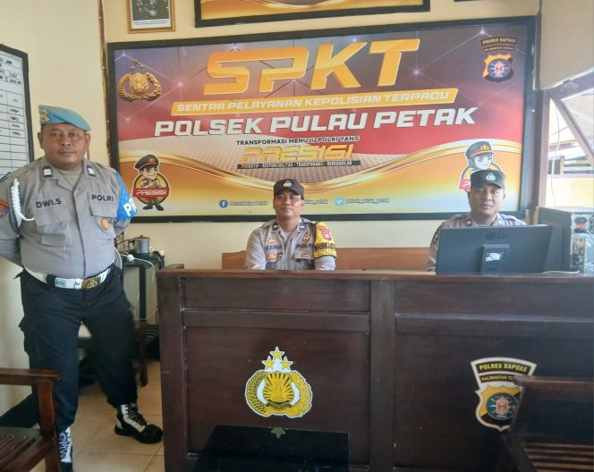 
					POLSEK PULAU PETAK LAKSANAKAN SIAGA MAKO PAGI