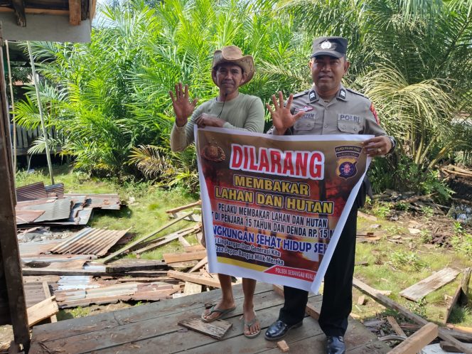 
					Maksimalkan Edukasi, Polsek Sebangau Kuala Gencarkan Sosialisasi Karhutla