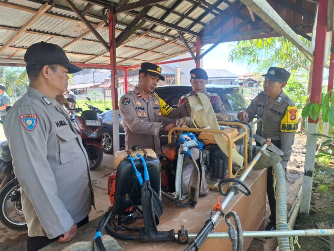 
					Kesiapan Alutsista, Polsek Kahayan Kuala Gelar Apel Antisipasi Karhutla
