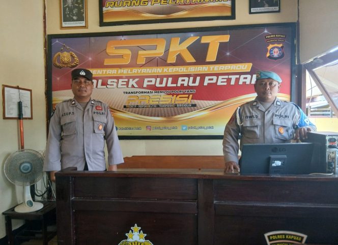 
					POLSEK PULAU PETAK LAKSANAKAN SIAGA MAKO PAGI