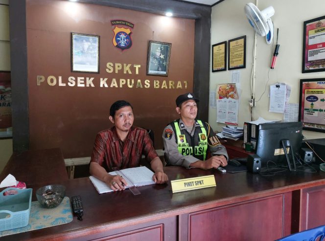 
					Pastikan Keamanan Wilayah, Polsek Kapuas Barat Perketat Siaga Jaga Mako