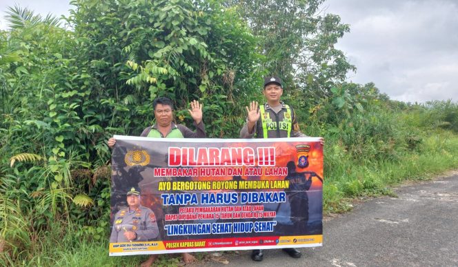 
					Antisipasi Kebakaran Hutan dan Lahan, Polsek Kapuas Barat Gencarkan Imbauan di Kelurahan Mandomai