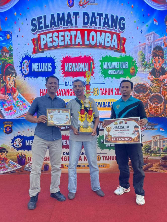 
					ASWAN HARUMKAN NAMA POLRES SERUYAN, RAIH JUARA III LOMBA MELUKIS HARI BHAYANGKARA KE-80 TINGKAT POLDA KALTENG