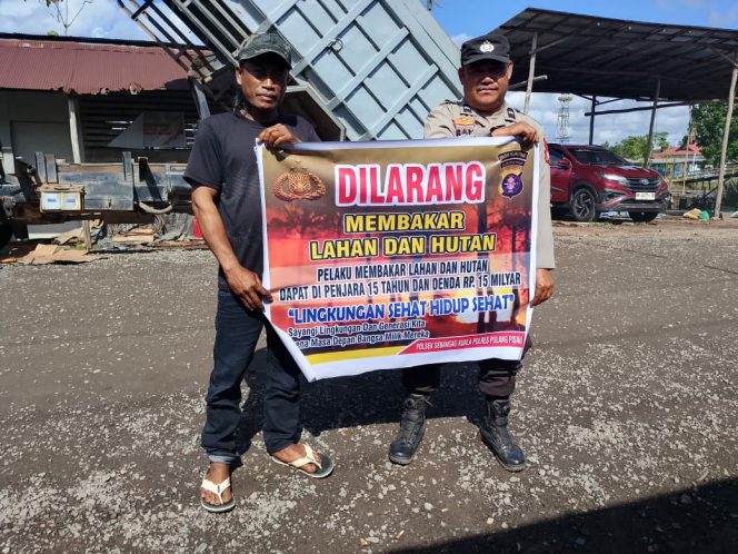 
					Cegah Kebakaran Hutan, Polsek Sebangau Kuala Gencarkan Sosialisasi Larangan Karhutla ke Masyarakat