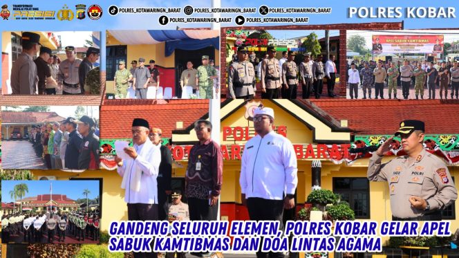 
					Gandeng Seluruh Elemen, Polres Kobar Gelar Apel Sabuk Kamtibmas Dan Doa Lintas Agama