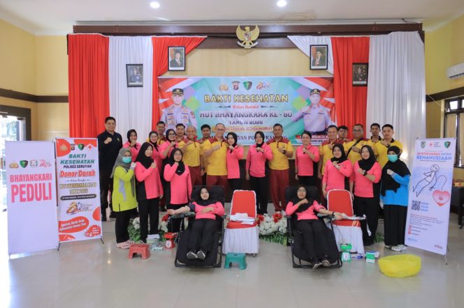 
					BERIKAN YANG TERBAIK UNTUK SESAMA, POLRES SERUYAN GELAR DONOR DARAH DALAM SEMANGAT HUT BHAYANGKARA KE-80