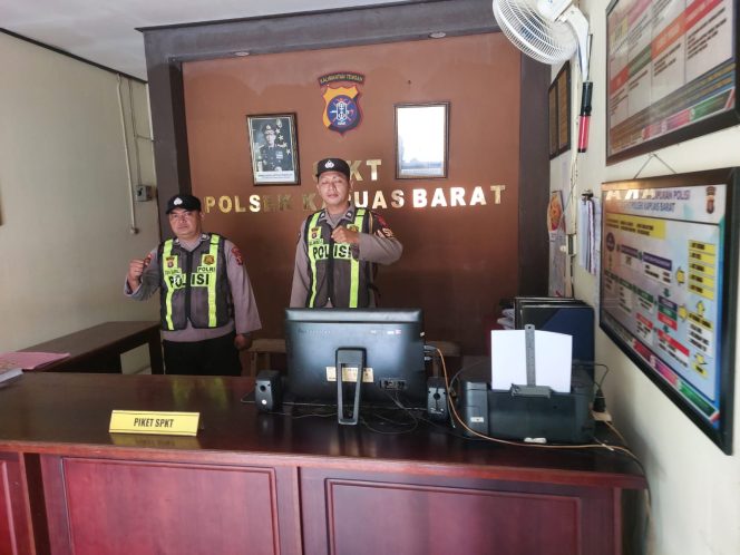 
					Pastikan Keamanan Wilayah, Polsek Kapuas Barat Perketat Siaga Jaga Mako