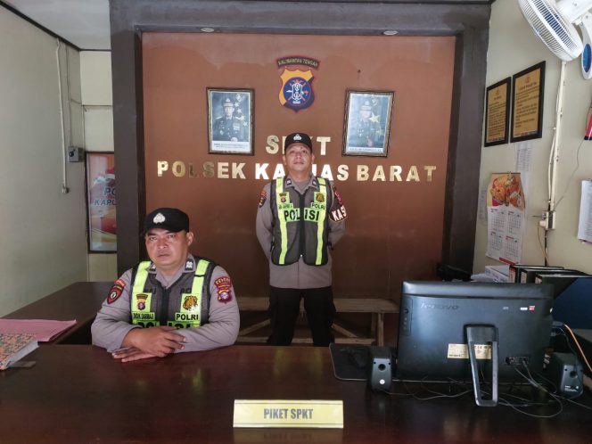 
					Pastikan Keamanan Wilayah, Polsek Kapuas Barat Perketat Siaga Jaga Mako