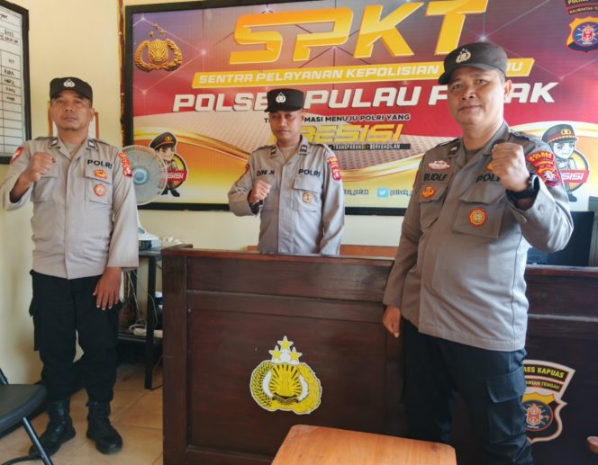 
					POLSEK PULAU PETAK LAKSANAKAN SIAGA MAKO PAGI