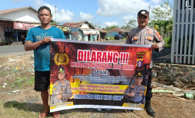 
					“Cegah Karhutla” Polsek Kapuas Timur Rutin Sosialisasi dan Imbau Masyarakat Tidak Membakar Hutan dan Lahan