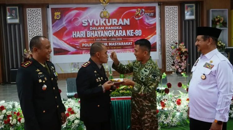 HUT Bhayangkara Ke-80, Dandim 0117 nerikan surprise Polres Aceh Tamiang