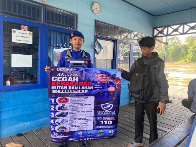 
					Jaga Kamtibmas Perairan DAS Barito, Satpolairud Polres Barito Utara Intensifkan Patroli dan Sambang Polmas