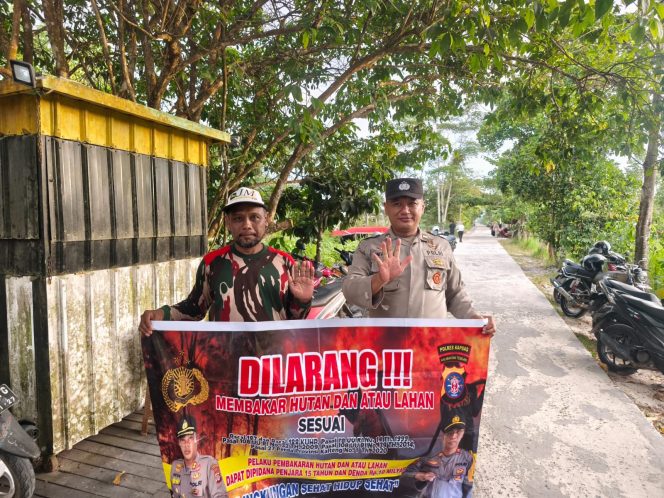 
					“Cegah Karhutla” Polsek Kapuas Timur Rutin Sosialisasi dan Imbau Masyarakat Tidak Membakar Hutan dan Lahan