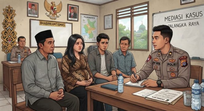 
					Diduga Hamili Mahasiswi di Palangka Raya, Oknum Karyawan Dibina Dan Dimediasi Cak Sam Polda Kalteng di Hadapan Keluarga