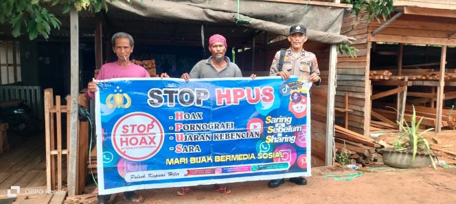 
					Antisipasi Penyebaran Hoaks Dimasyarakat Polsek Kapuas Hilir Rutin Laksanakan Sosialisasi Himbauan Anti Hpus 