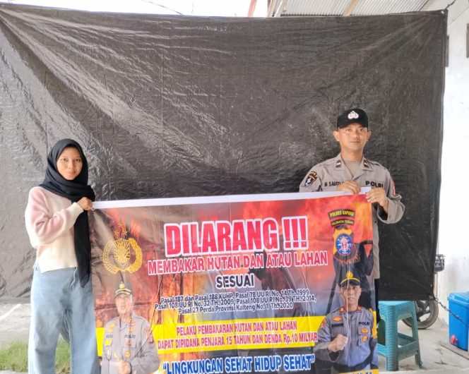 
					“Cegah Karhutla” Polsek Kapuas Timur Rutin Sosialisasi dan Imbau Masyarakat Tidak Membakar Hutan dan Lahan