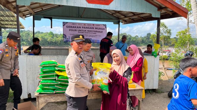 
					Polres Barito Utara Hadirkan Gerakan Pangan Murah di Desa Pangkoh, Wujud Nyata Kepedulian Polri untuk Masyarakat
