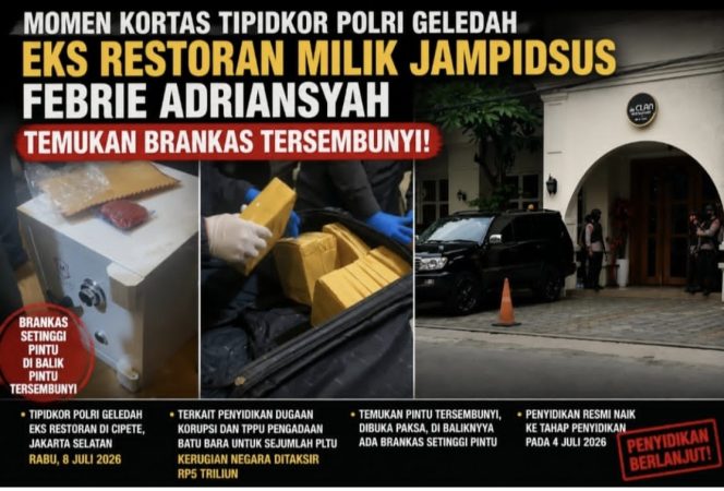 
					Uang Rakyat Rp5 Triliun Menguap, Kortas Tipidkor Polri Temukan Brankas Tersembunyi di Rumah Jampidsus