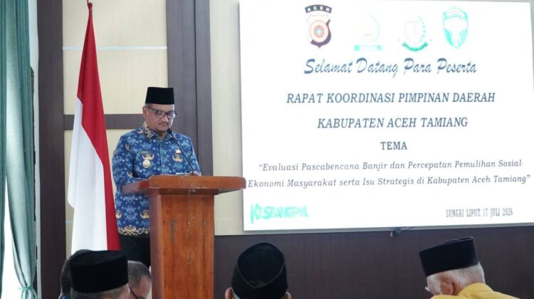 Bupati Aceh Tamiang pimpin rapat koordinasi Forkopimda perkuat sinergi pemulihan Pasca-Bencana