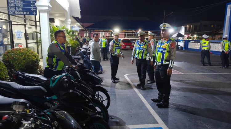 Cegah Balapan Liar, Satlantas Polres Kotim Amankan 7 Kendaraan Berkenalpot Tidak Sesuai Spesifikasi Teknis di duga akan balapan liar.