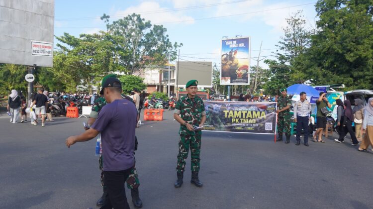 Jaring Minat Generasi Muda, Kodim 1015/Sampit Gelar Sosialisasi Penerimaan Prajurit TNI AD di Taman Kota