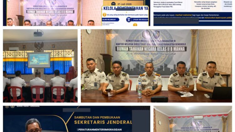 Rutan Kelas IIB Manna Ikuti Sosialisasi Pencegahan Fraud dan Perencanaan Kebutuhan BMN Bersama Sekjen