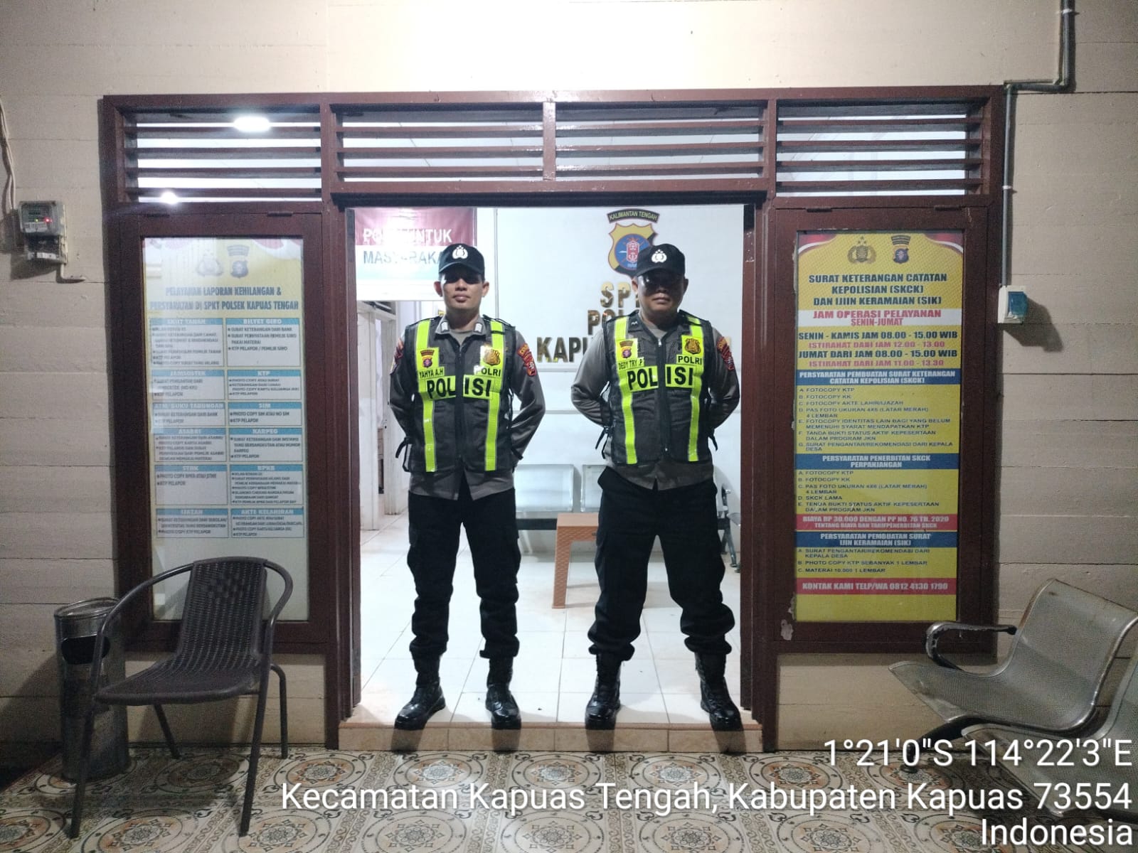 ‎Personel Piket Laks Giat Jaga Mako Polsek Kapuas Tengah