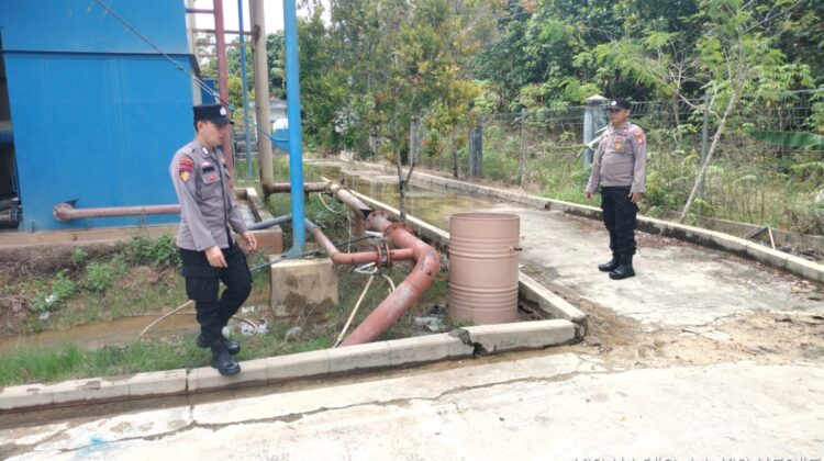 Personil Polsek kapuas Tengah laksanakan Patroli ke objek vital ke PDAM unit Pujon.