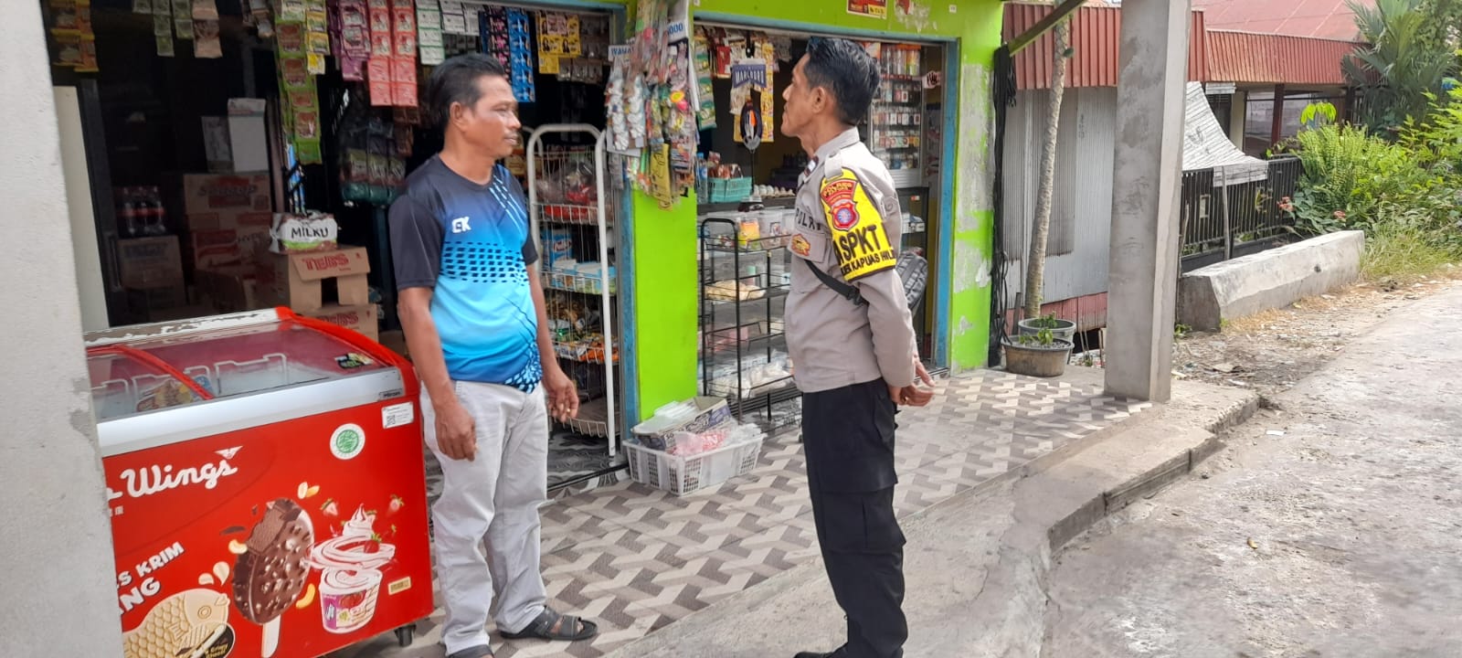 Ciptakan Situasi Tetap kondusif Personil Polsek Kapuas Hilir Tingkatkan Patroli Siang Ketempat Rawan Kamtibmas