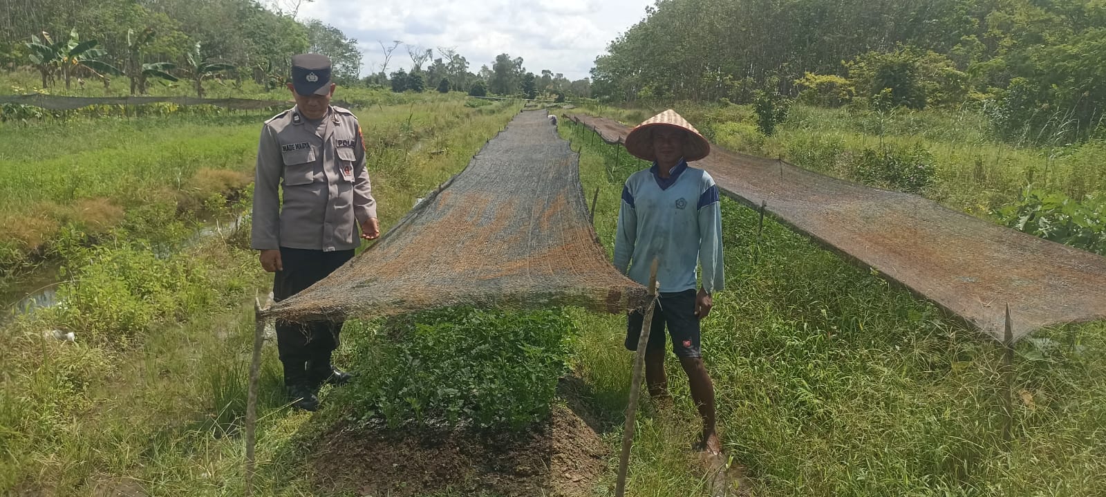 Polsek Basarang Dukung Ketahanan Pangan Untuk Program Makan Bergizi
