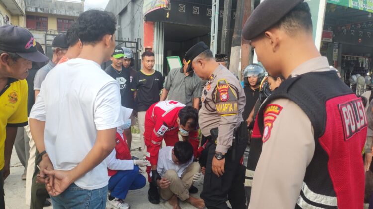 Respon Cepat 110, Polres Kobar Bantu Warga Lemas Di Pinggir Jalan Situasi aman kondusif