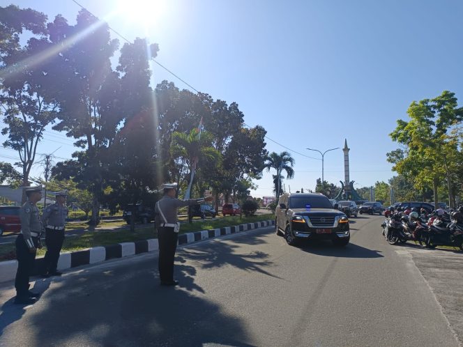 
					Guna Kelancaran HUT Kabupaten, Jajaran Polres Sukamara Perketat Pengaturan Arus Lalu Lintas