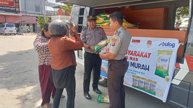 
					Wujud Nyata Polri Hadir untuk Masyarakat, Polres Gunung Mas Sukses Gelar Gerakan Pangan Murah SPHP
