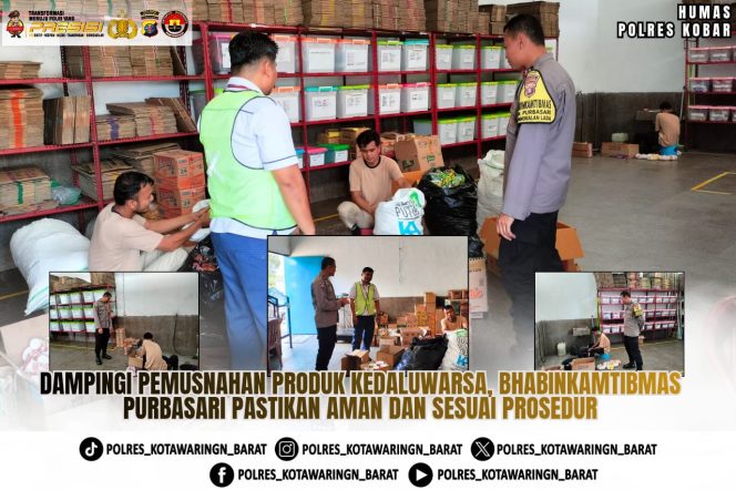 
					‎Dampingi Pemusnahan Produk Kedaluwarsa, Bhabinkamtibmas Purbasari Pastikan Aman dan Sesuai Prosedur ‎