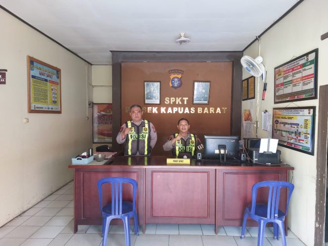 
					Pastikan Keamanan Wilayah, Polsek Kapuas Barat Perketat Siaga Jaga Mako