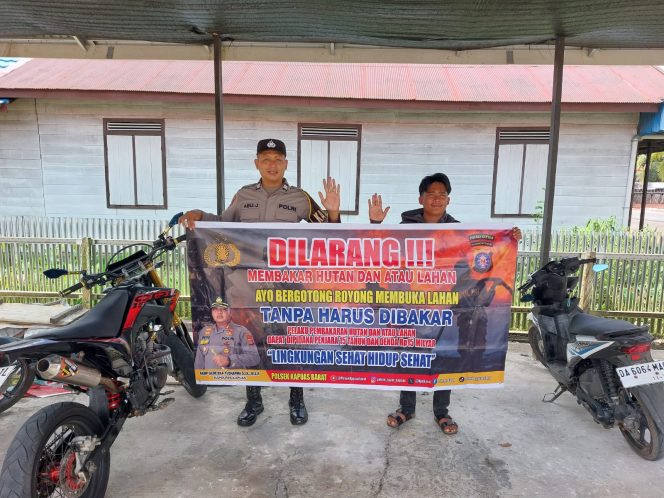 
					Cegah Bencana Kabut Asap, Polsek Kapuas Barat Gencarkan Sosialisasi Karhutla di Kelurahan Mandomai