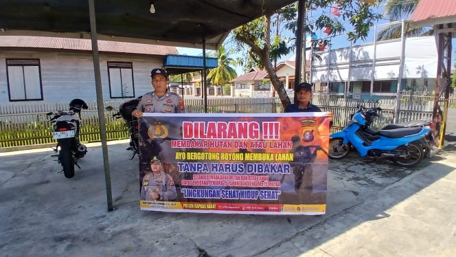 
					Antisipasi Musim Kemarau, Polsek Kapuas Barat Gencarkan Patroli Imbauan Buka Lahan Tanpa Bakar