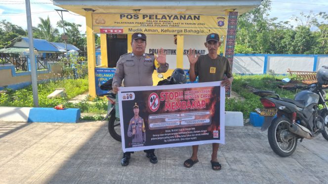
					Cegah Kebakaran Hutan, Polsek Kahayan Kuala Gencarkan Sosialisasi Larangan Karhutla di Desa Bahaur Hulu Permai