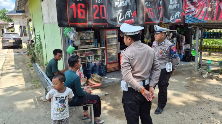 Dekatkan Diri dengan Masyarakat, Satlantas Polres Pulang Pisau Gelar Program “Polantas Menyapa