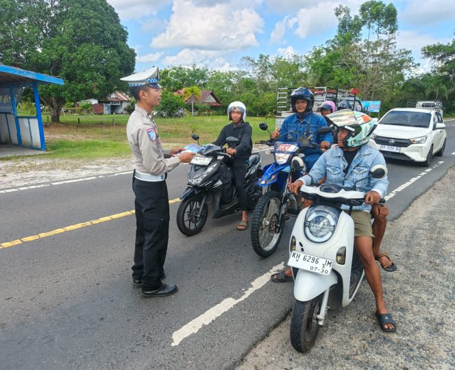 
					Tingkatkan Kesadaran Berkendara, Satlantas Polres Pulang Pisau Gelar “Polantas Menyapa”