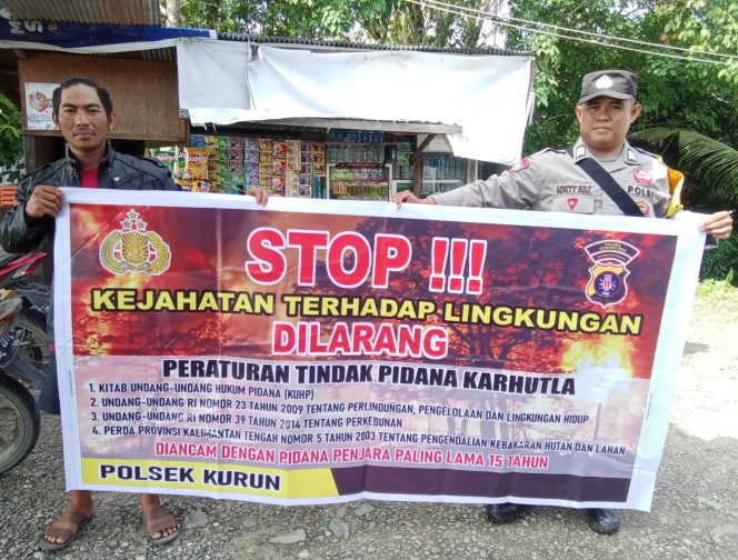 
					Demi Ekosistem Berkelanjutan, Polsek Kurun Ajak Warga Cegah Kabut Asap