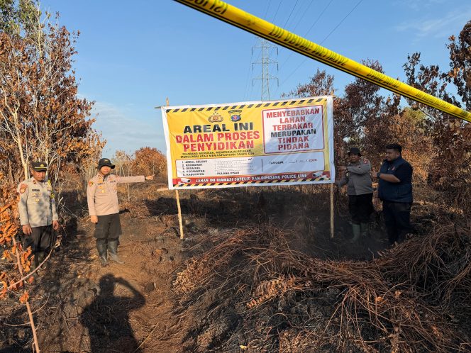 
					Usut Tuntas Kebakaran Lahan Gambut, Polres Pulang Pisau Gelar Olah TKP di Tumbang Nusa
