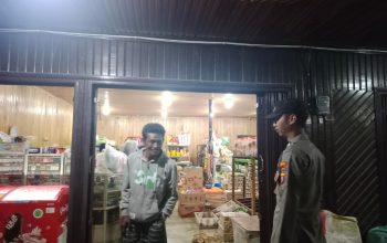 Redam Embrio Gangguan Kamtibmas, Personel Piket Polsek Permata Kecubung Monitoring Wilayah
