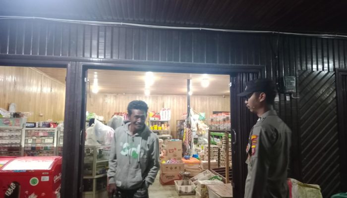 Redam Embrio Gangguan Kamtibmas, Personel Piket Polsek Permata Kecubung Monitoring Wilayah
