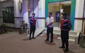 Kawal Stabilitas Lembaga Keuangan Daerah Jalur Malam, Sat Samapta Polres Sukamara Kontrol Bank Kalteng