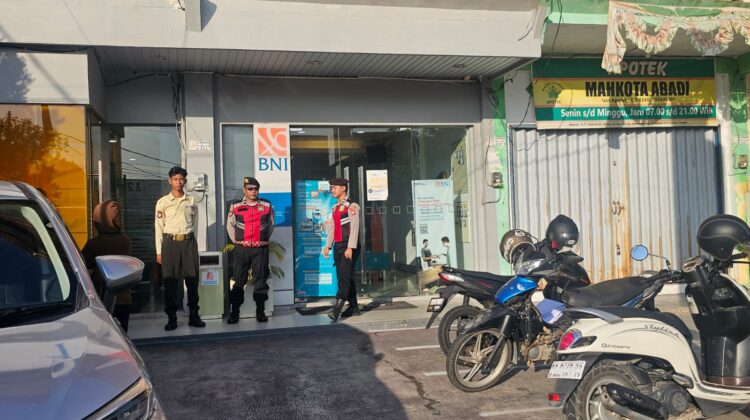 Amankan Fasilitas Finansial Kota, Sat Samapta Polres Sukamara Sambangi Bank BNI